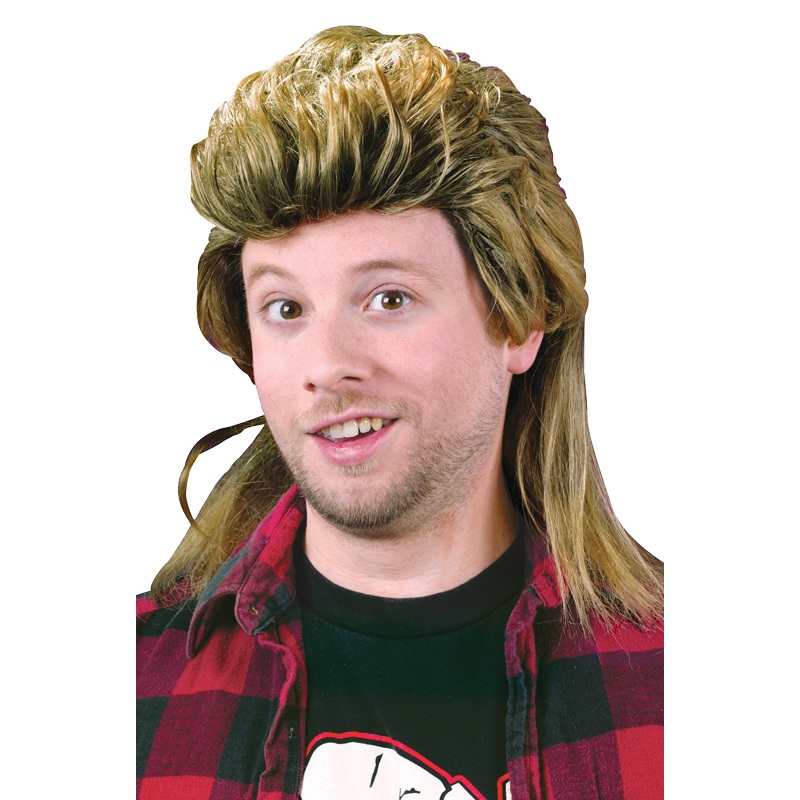 1980’s Mullet Costume Wig Blonde