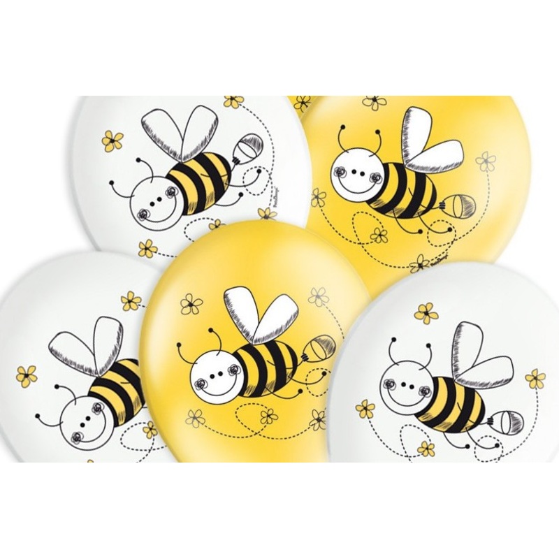 50 cute honeybee balloons 30cm