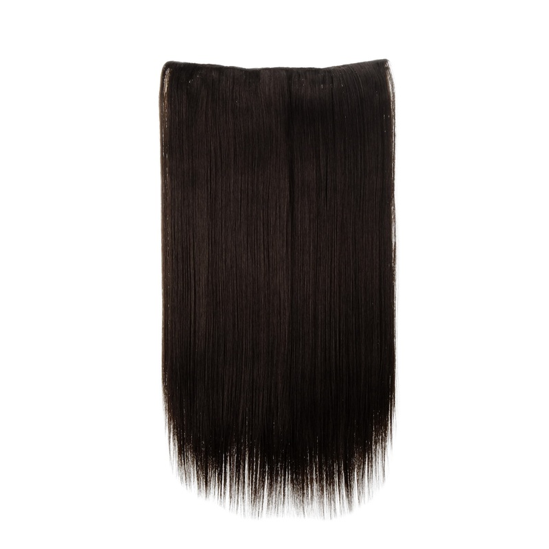 Hairpiece Extension 5 Clips Straight Long Medium Brown L30172-6
