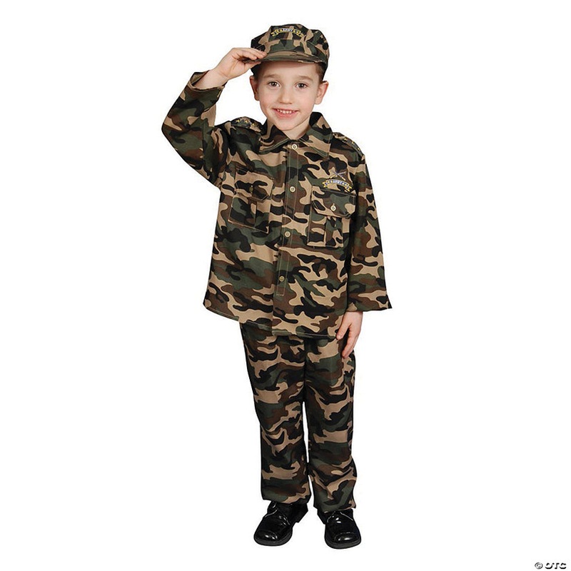 Toddler Army Soldier Costume|TOD 3T-4T|B8TO10|B4TO6