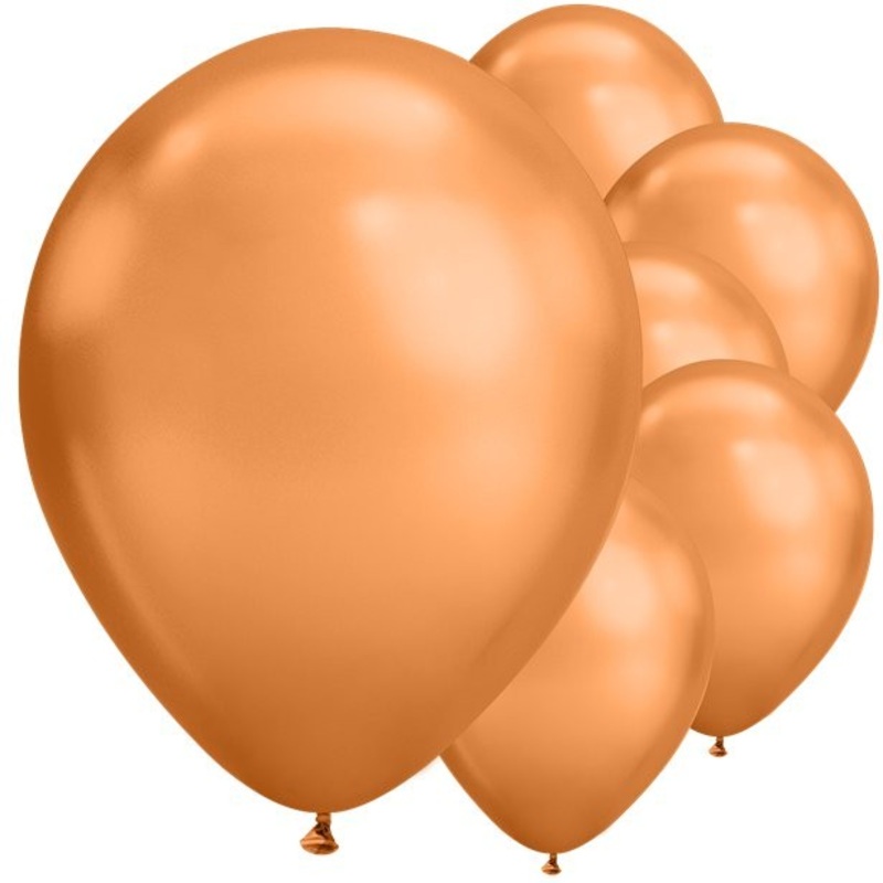 25 latex balloons copper 28cm