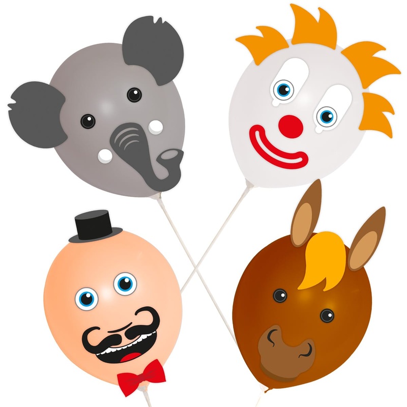 Circus balloon set 4 pieces