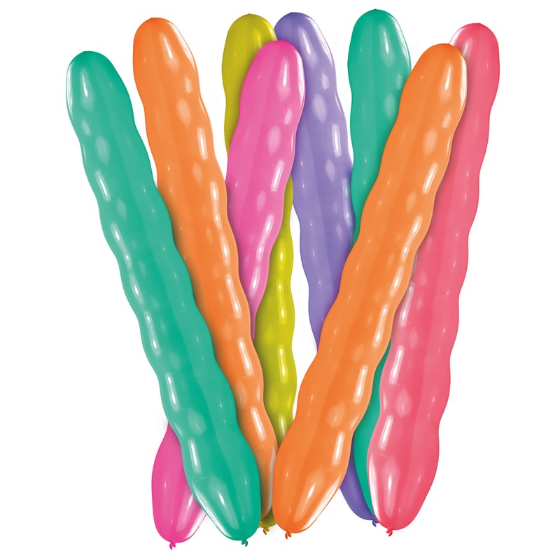 Set of 8 colorful balloons 80cm