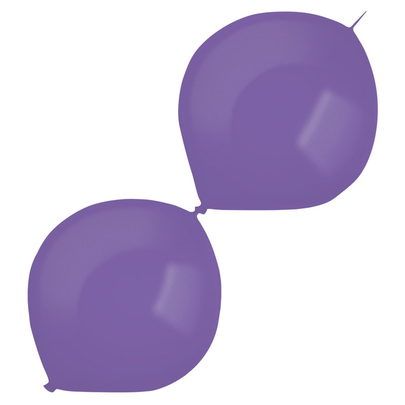 50 metallic garland balloons purple 30cm