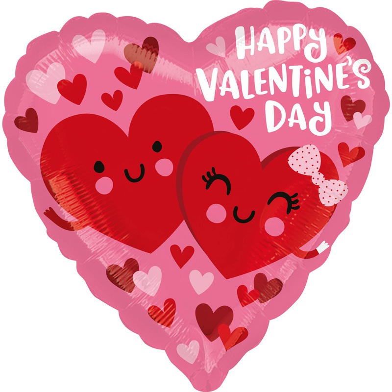 Love hearts foil balloon 43cm