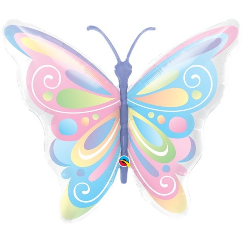 Paradise Butterfly foil balloon 1m