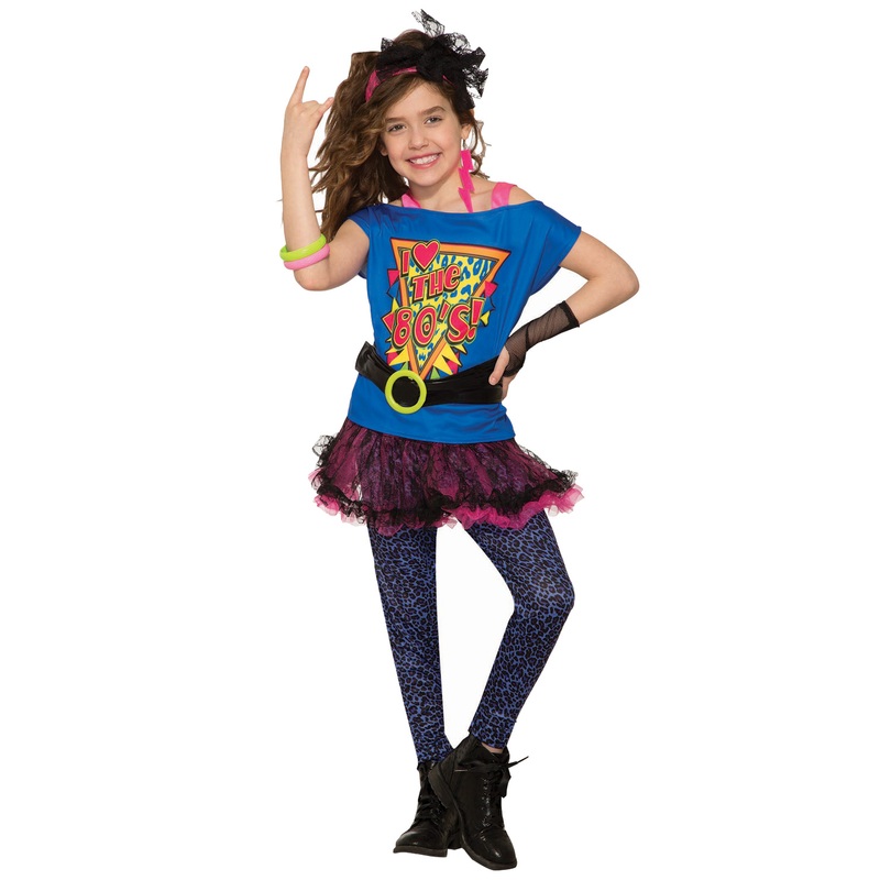 Totally 80’s Child Costume (Small) Small (4-6)