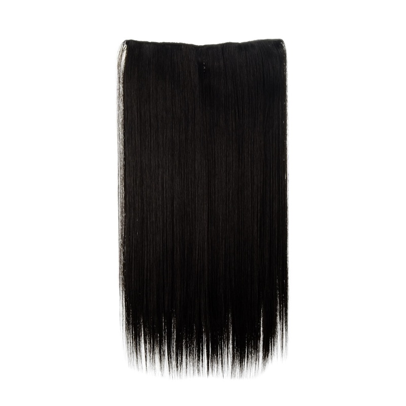 Hairpiece Extension 5 Clips Straight Long Dark Brown L30172-3