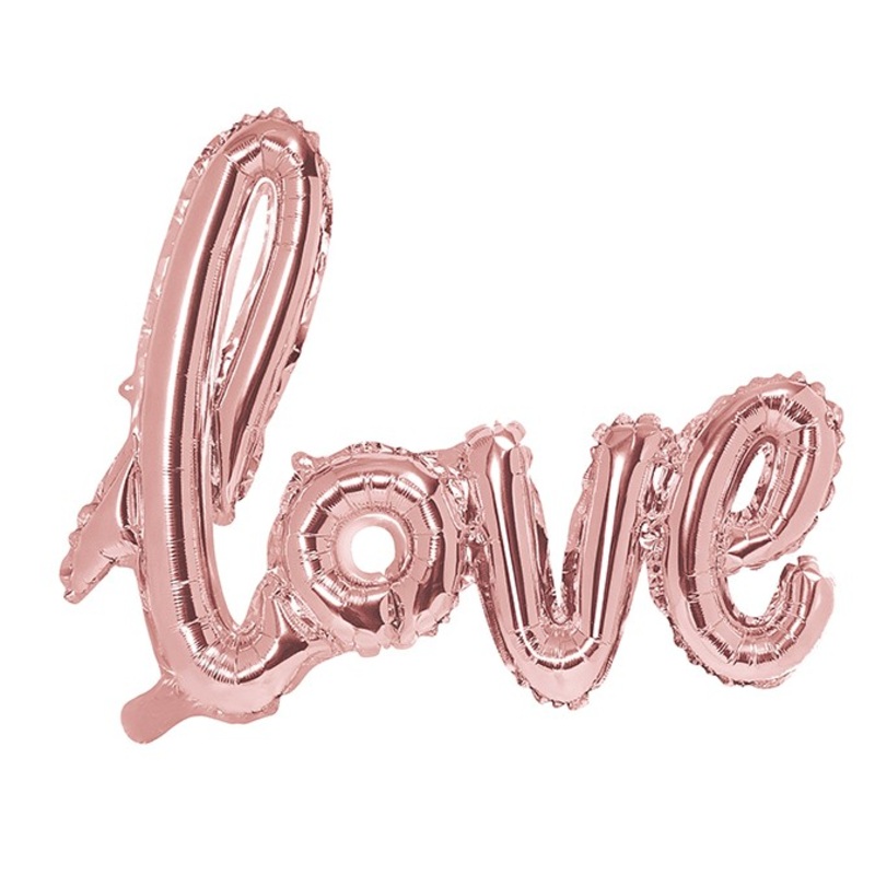 Love Lettering Foil Balloon Rose Gold 73cm x 59cm