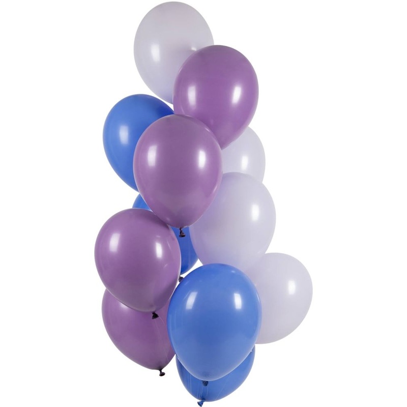 12 balloon mix blue-purple 33cm