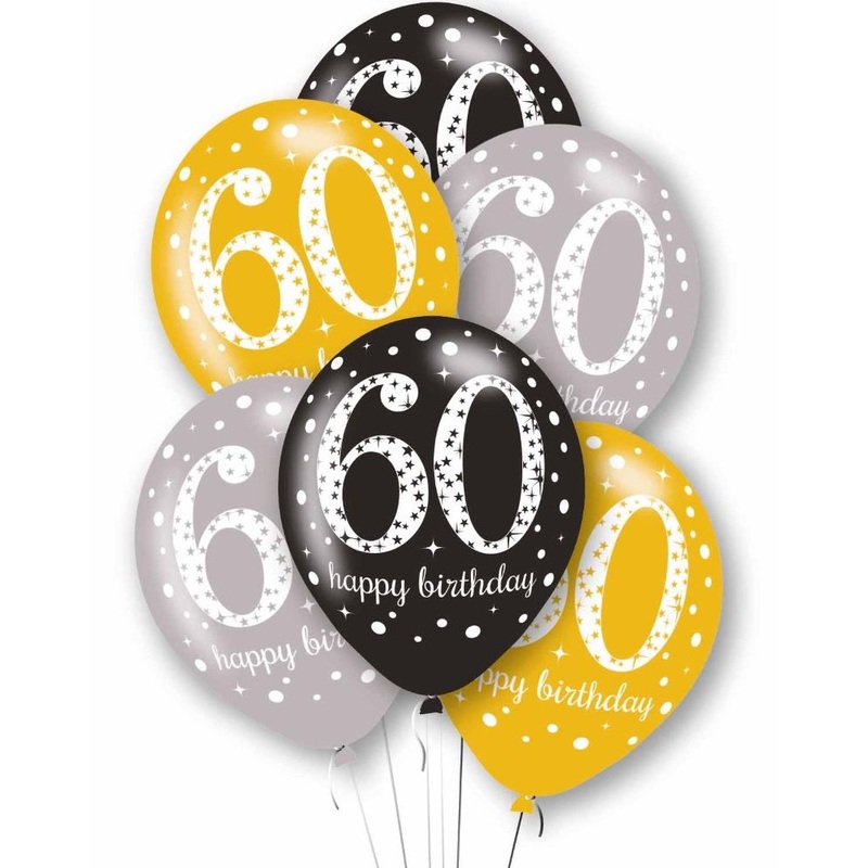 6 Glamorous 60th Birthday Balloons