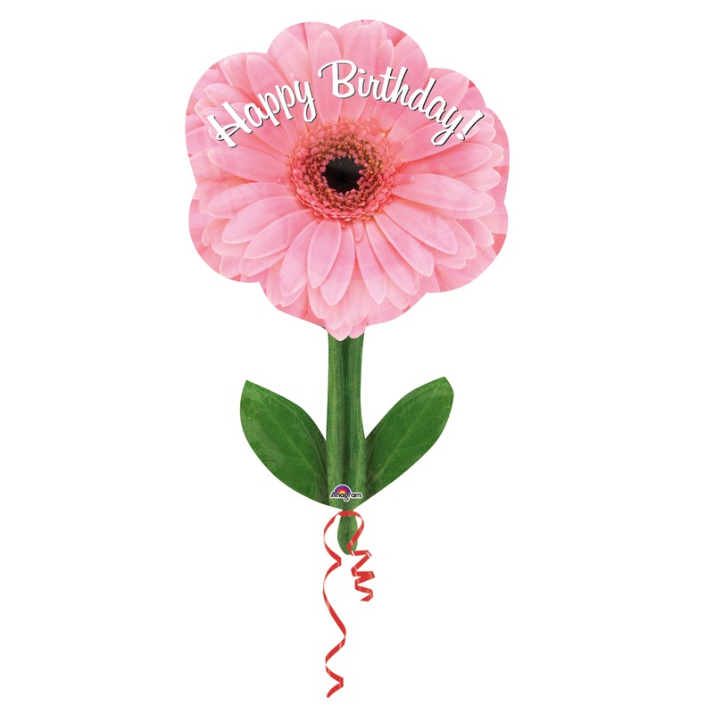 Foil balloon birthday flower gerbera figure