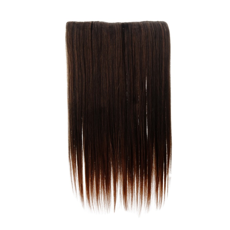 Hairpiece Extension 5 Clips Straight Long Chestnut Brown Mix L30172-2T30