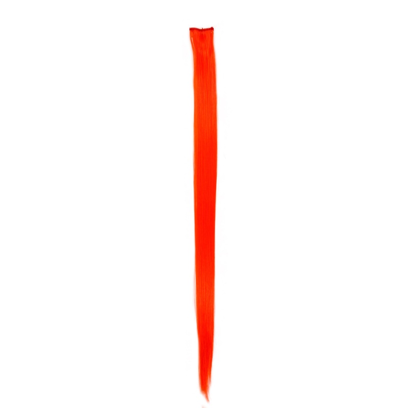 1 Clip Clip-In Strand Hair Extension Straight Orange FKJ-1-TF2202