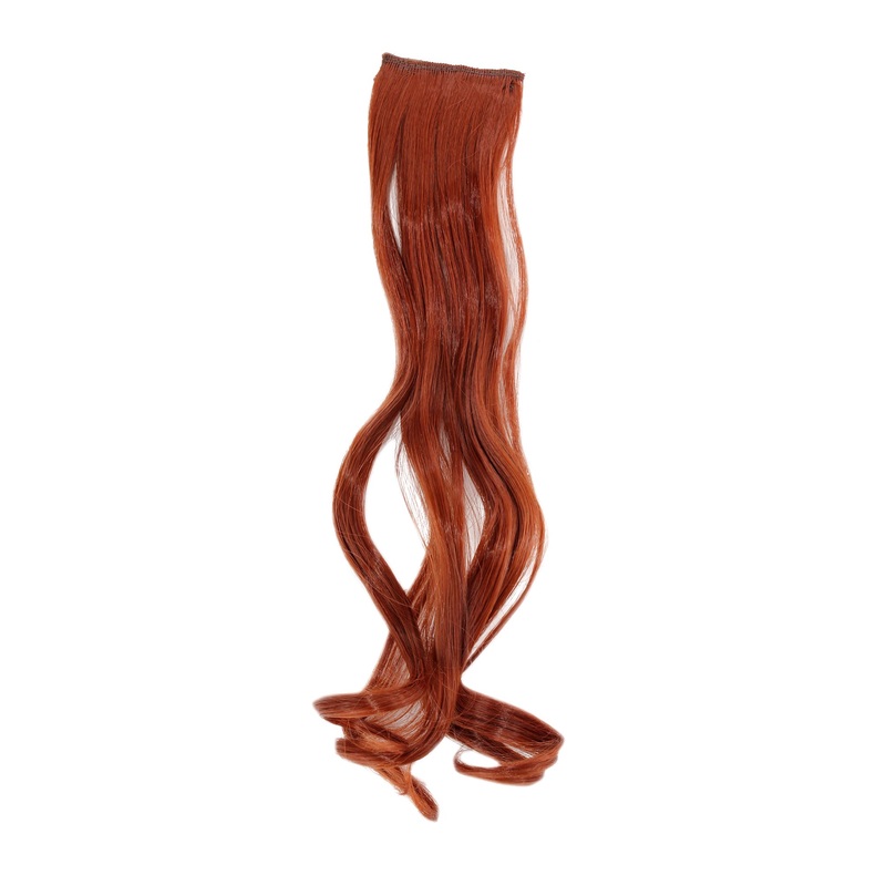 2 Clips Extension strand wavy 45 cm rust red YZF-P2C18-130
