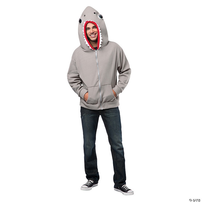 Adult Shark Hoodie|LARGE|MEDIUM|SMALL|XLARGE