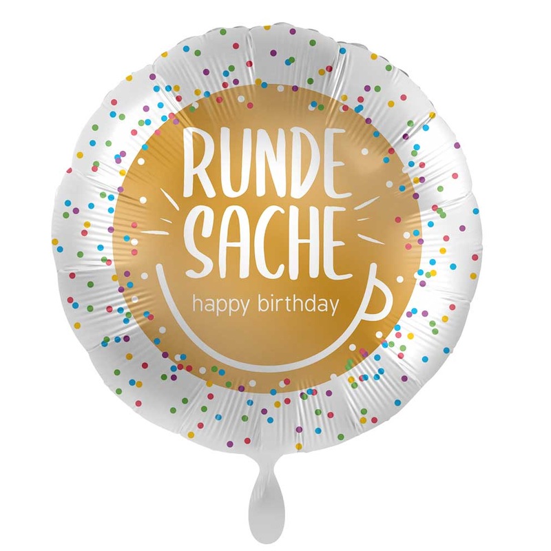 Birthday foil balloon round thing 45cm