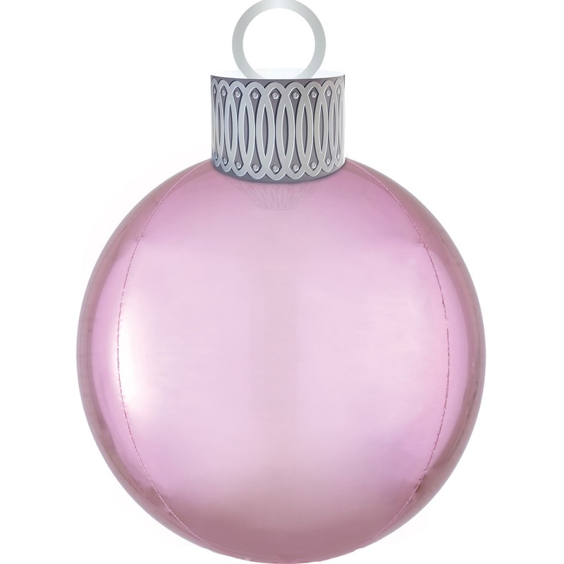 Christmas ball balloon pink 38 x 50cm