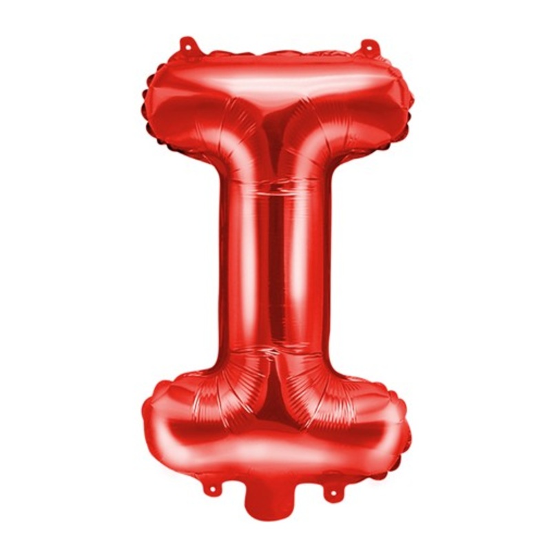 Red I letter balloon 35cm