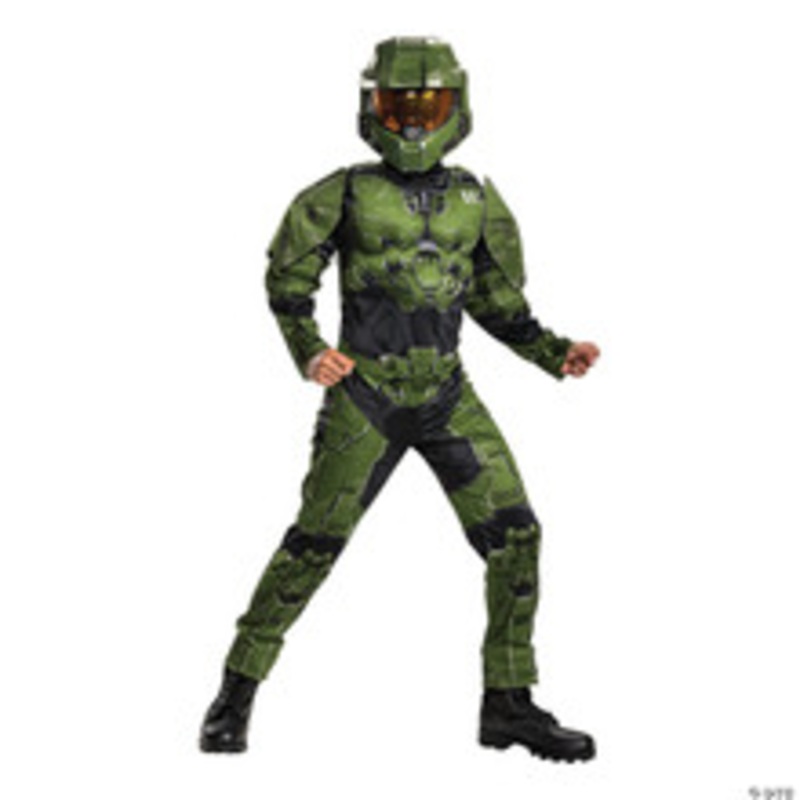 Boy’s Classic Muscle Master Chief Infinite Costume – Large
