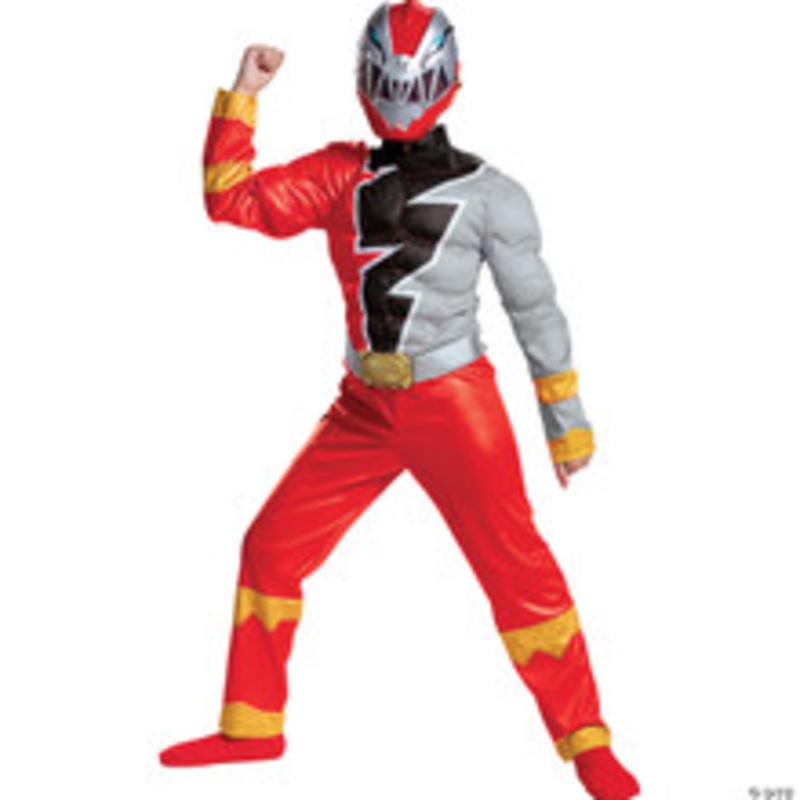 Boy’s Red Ranger Dino Fury Muscle Costume