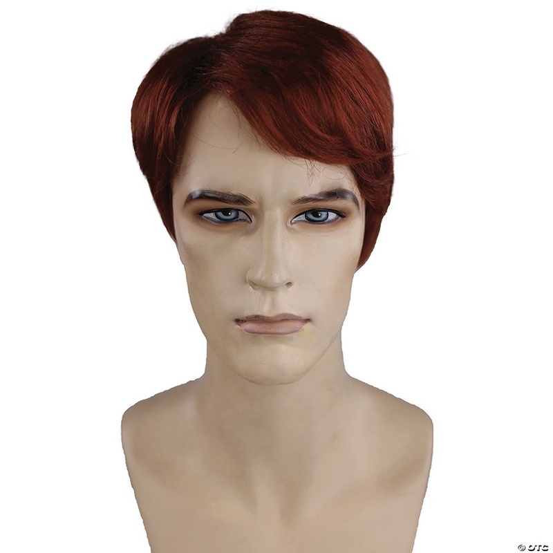 Men’s Sideswept Medium-Length Wig with Side Part