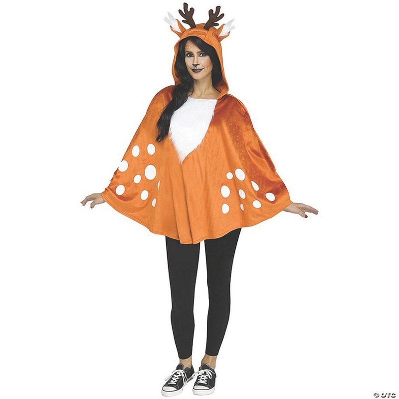 Women’s Poncho Character Costume – Faun