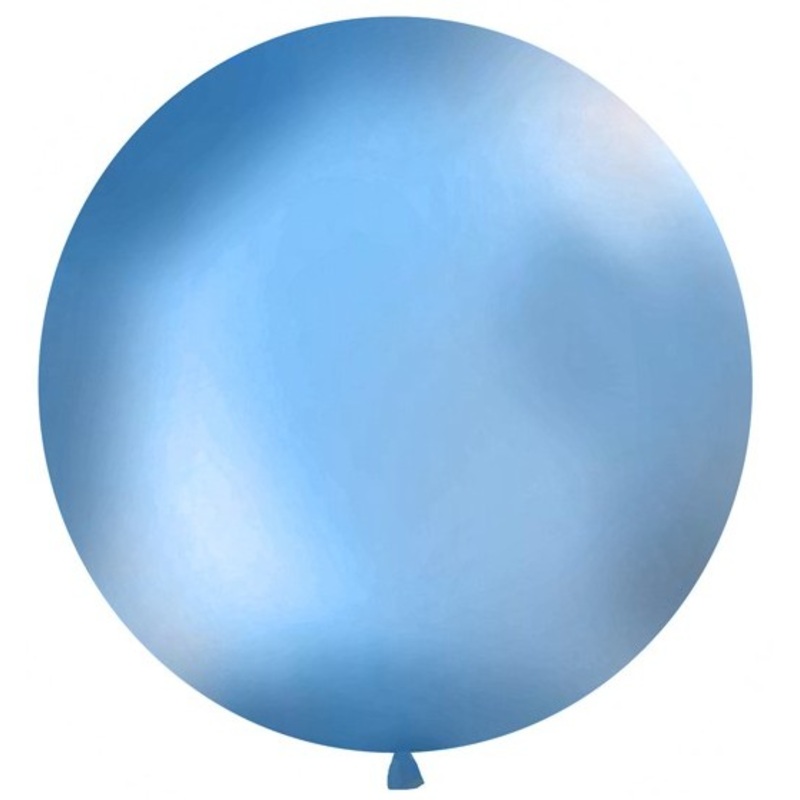 XXL balloon party giant azure blue 1m