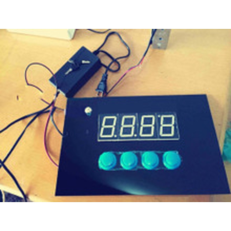 4-Button LED Password Display Panel (w/ Mini Key) – Escape Room Prop