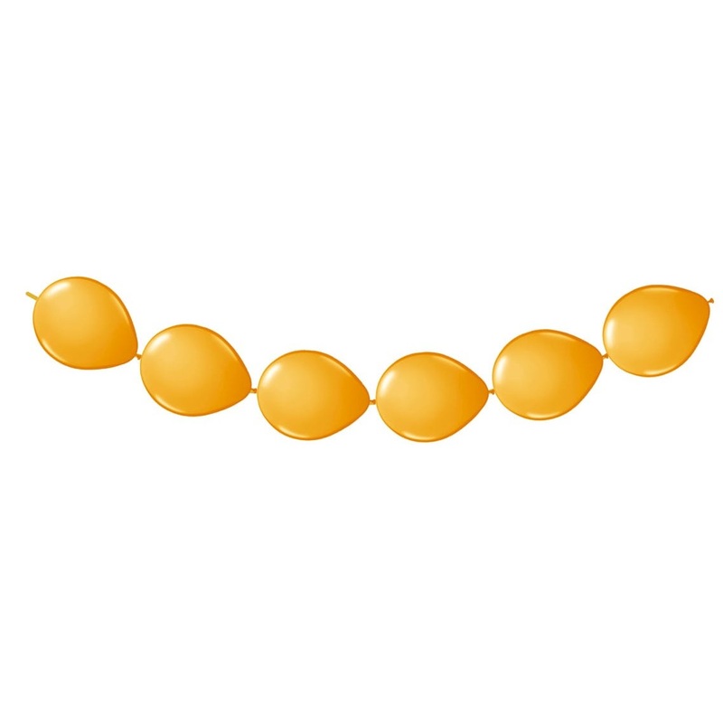 8 balloons orange for a garland 3m