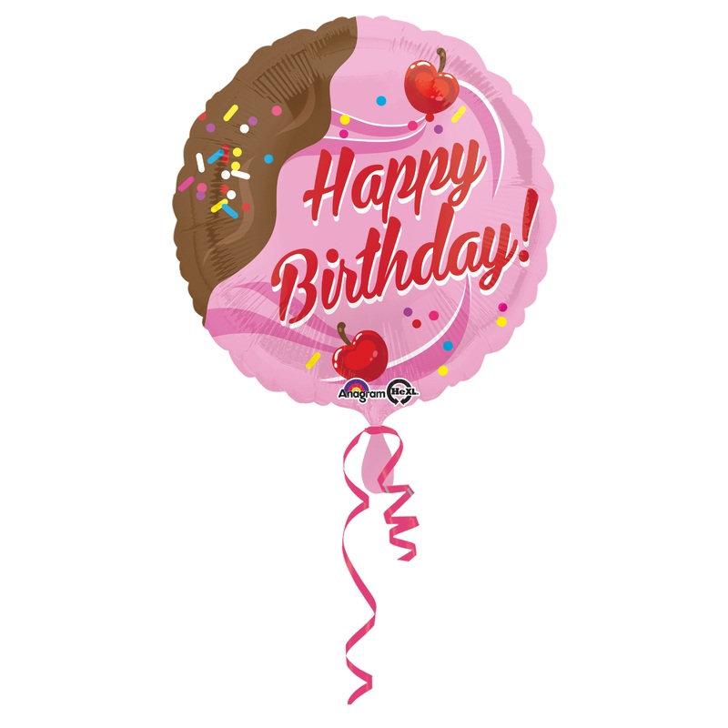 Birthday balloon Fruity ice cream dessert