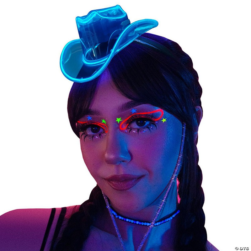 NEON COWBOY Mini Blue Lighting Hat Cowgirl