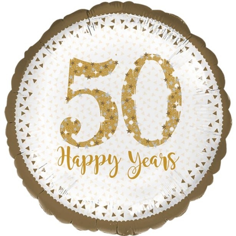 Sparkling 50 Years foil balloon 45cm