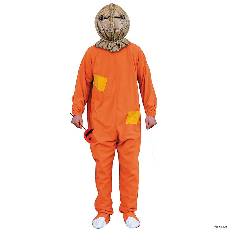 Kids Trick r Treat Orange Sam Jumpsuit Costume  – Small