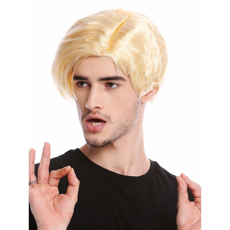 Men Wig Halloween Carnival US President Reality Soap Opera Star blond CG-002