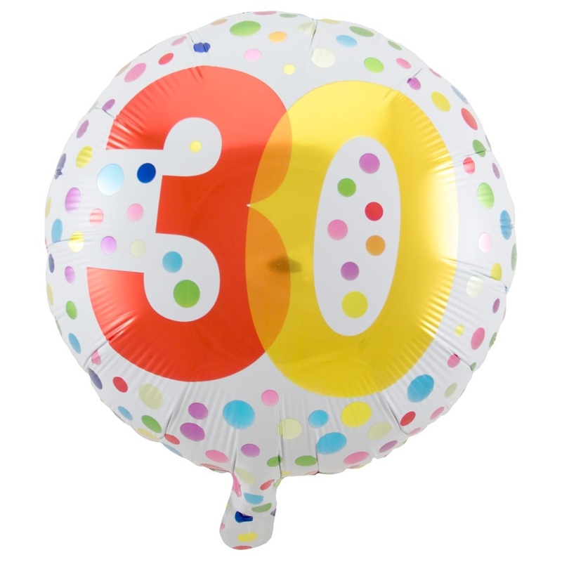 Splendid 30th Birthday foil balloon 45cm
