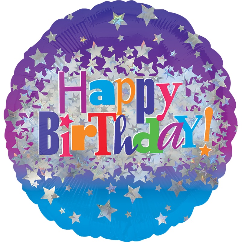 Foil balloon birthday stars