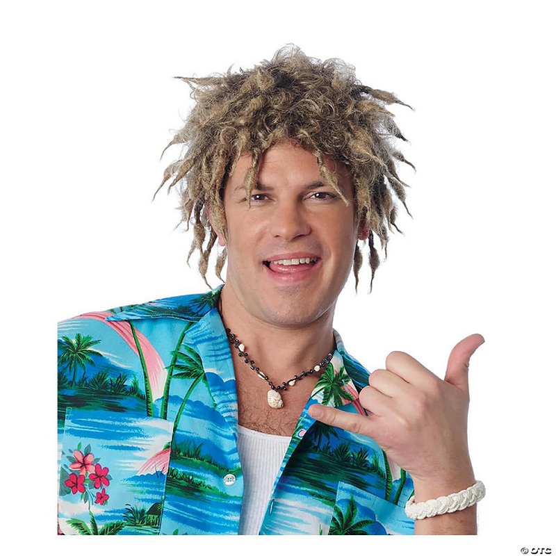Surfer Adult Dirty Blonde Costume Wig
