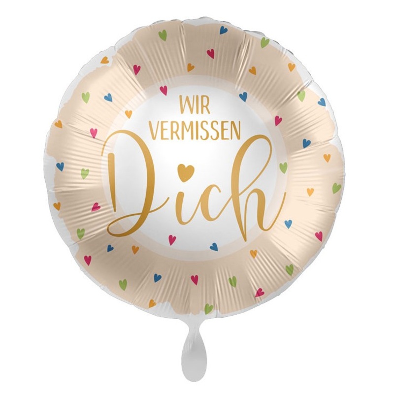 We miss you foil balloon 43cm
