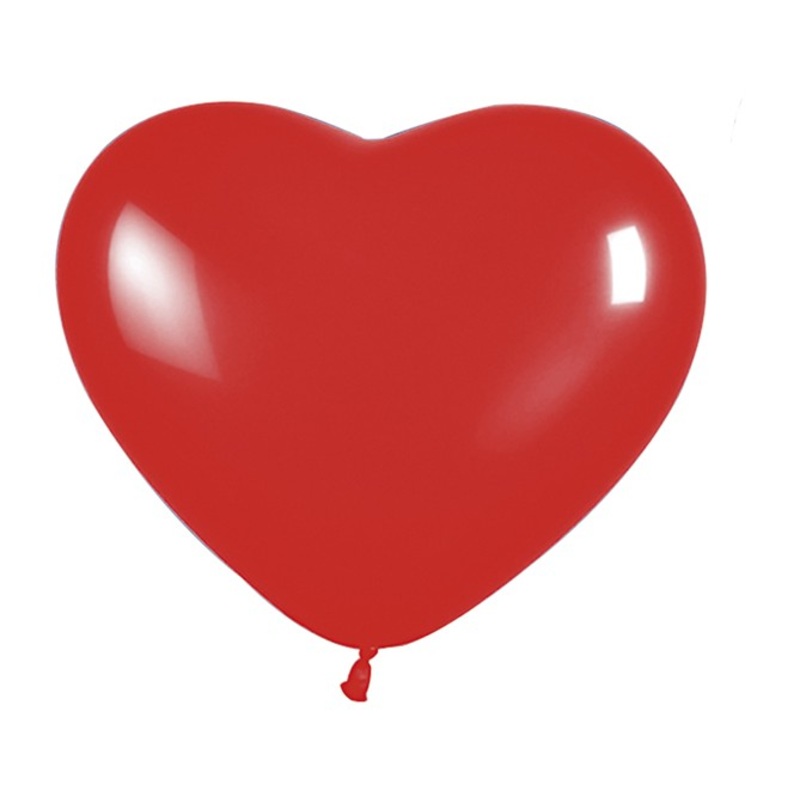 5 big love heart balloons red 30cm