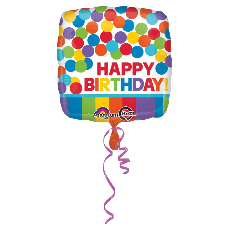 Birthday balloon rainbow luck