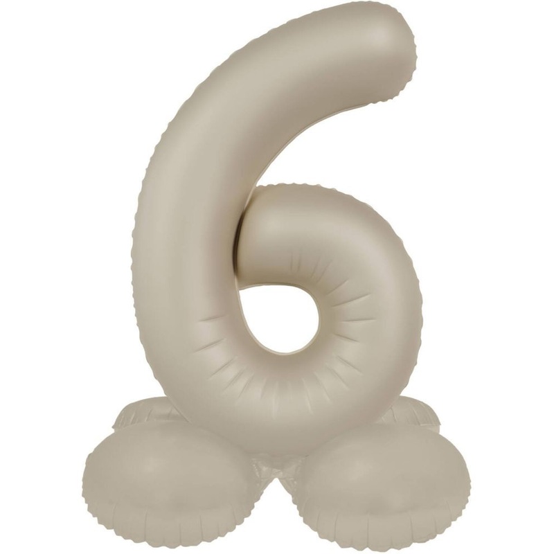 Creamy Latte 6 foil balloon standing matt 41cm