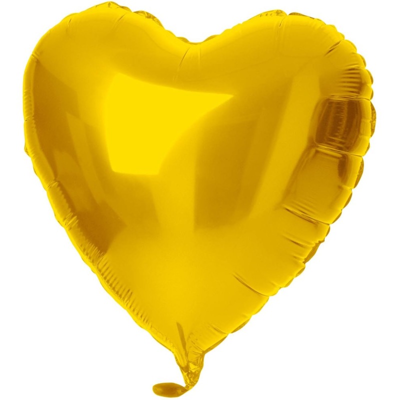 Golden Heart Foil Balloon 45cm