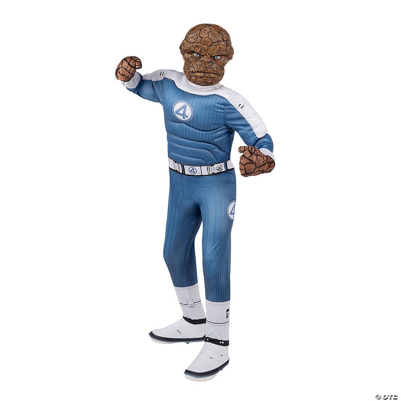 Kids Qualux Marvel The Fantastic Four: First Steps The Thing Jumpsuit Costume