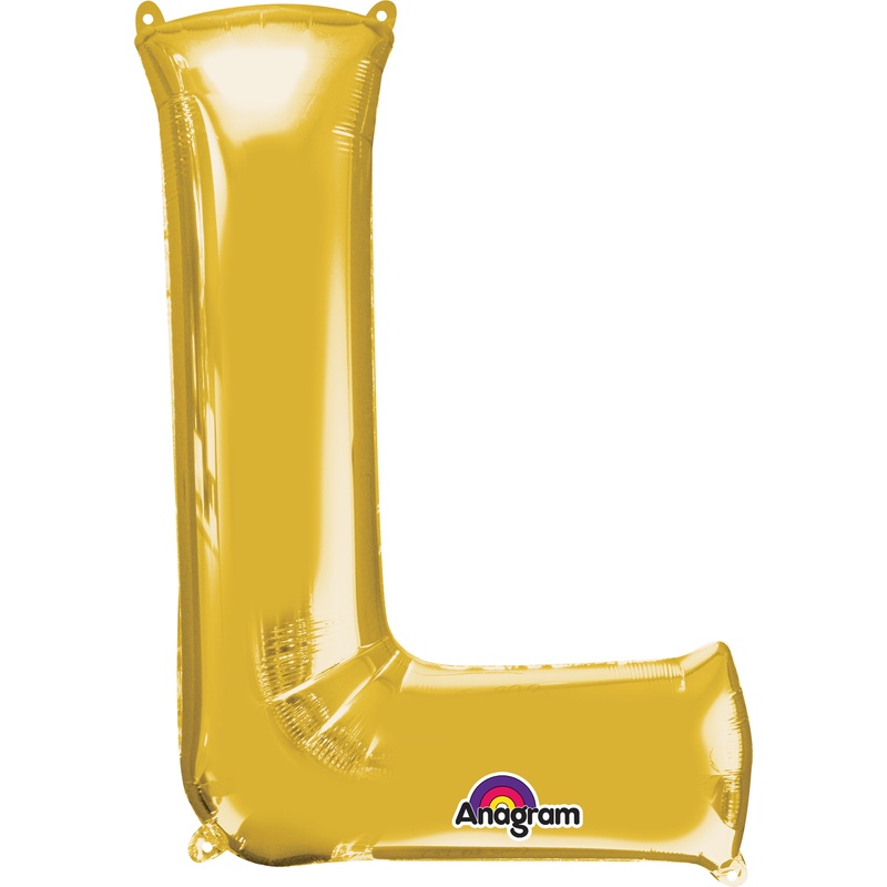Letter foil balloon gold 81cm