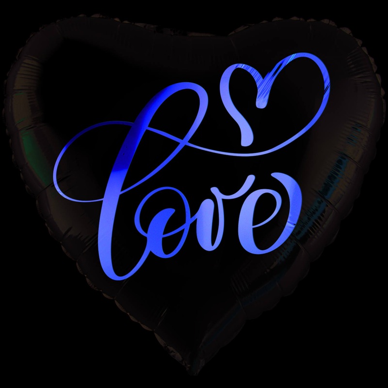 White love heart balloon 45cm