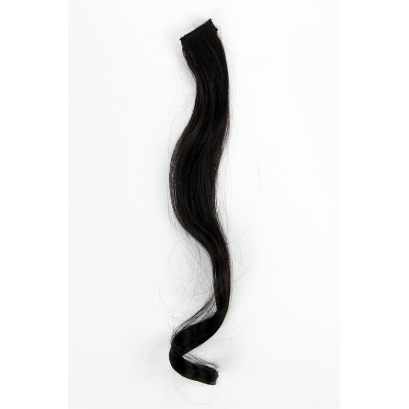 1 Clip-In Extension Strand wavy Black Black-Brown YZF-P1C18-2
