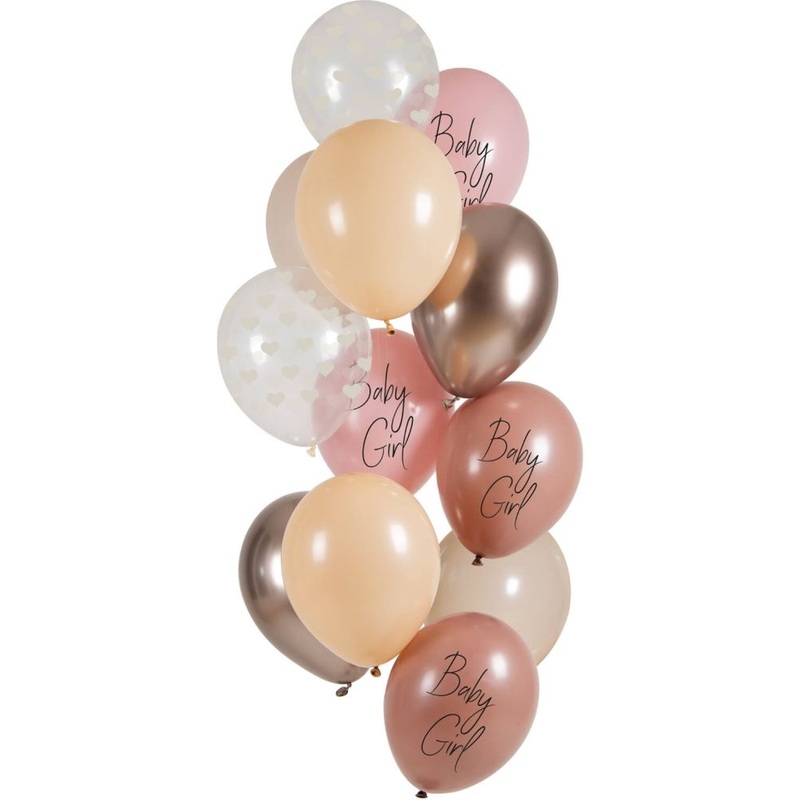 12 My Baby Girl balloons 33cm