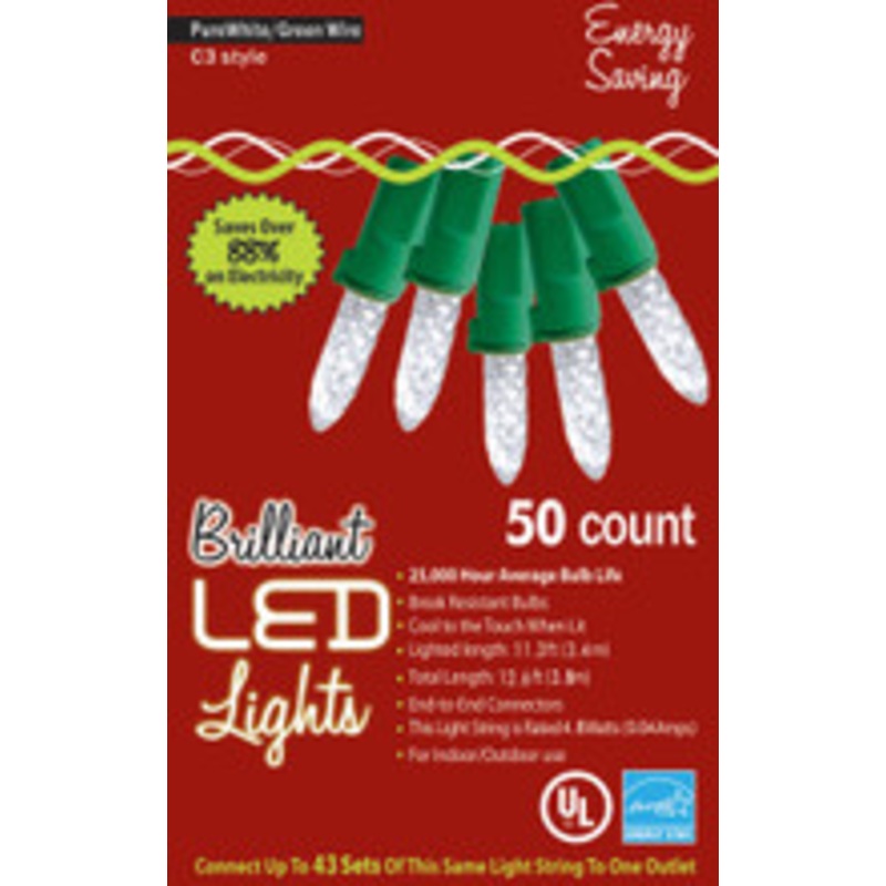 HOLIDAY LIGHTS 50L C3 PURE WHT