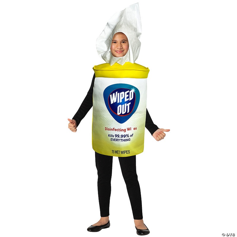 Kids Wiped Out Hand Sanitizer Wipes Costume – 7-10